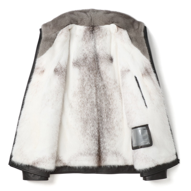 新西兰进口红鹿鹿皮真皮皮衣十字貂内胆翻领皮草海宁冬季男皮衣,淘宝优惠券,粉丝福利购,淘宝优惠卷