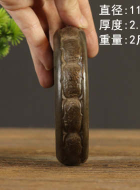 复古浮雕月饼手工打磨石雕
