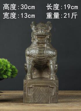 石雕青石整料雕刻复古做旧浮雕