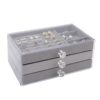 Jewelry box storage box high-end exquisite multi-layer ring