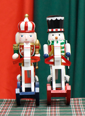 新品上架30CM欧式胡桃夹子摇马家具桌面摆放送礼圣诞节氛围感