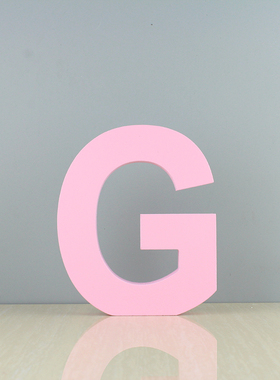 欧式简约风格大号粉色招牌摆件