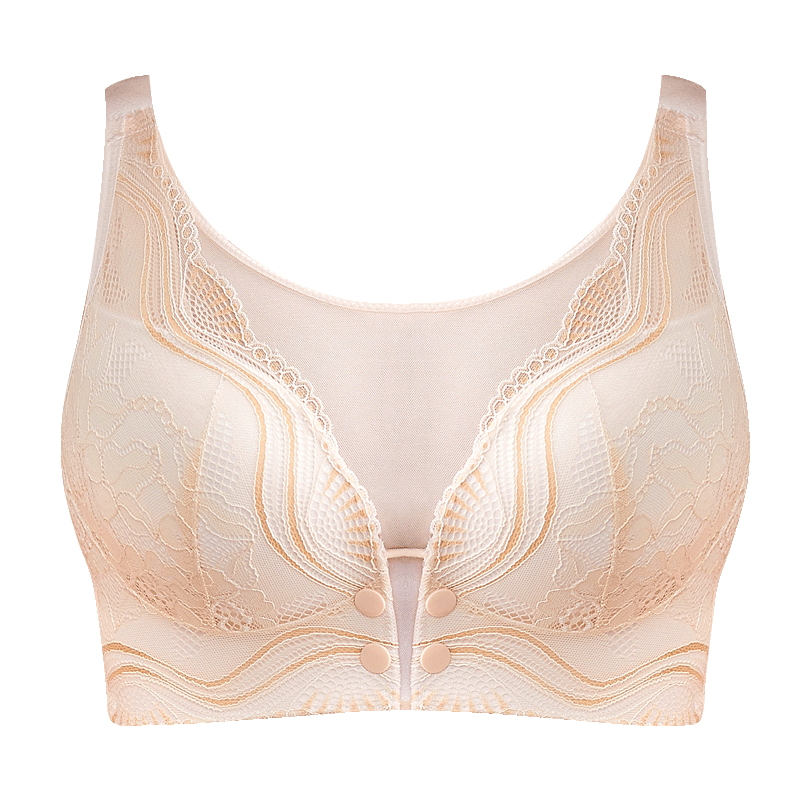 哺乳前开扣式喂奶大码定型聚拢文胸 米都西亚哺乳文胸