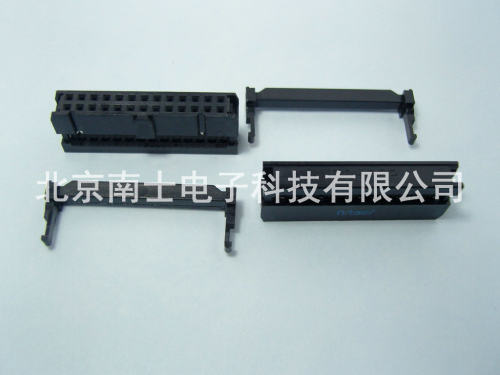 精工南士 FC-26P IDC压线头 ISP接头JTAG牛角插头2.54mm间距 黑色 - 图1
