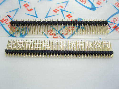 精工南士 镀金2*40P 80PIN 间距2.54MM 针长17MM双排针 直针 环保 - 图0