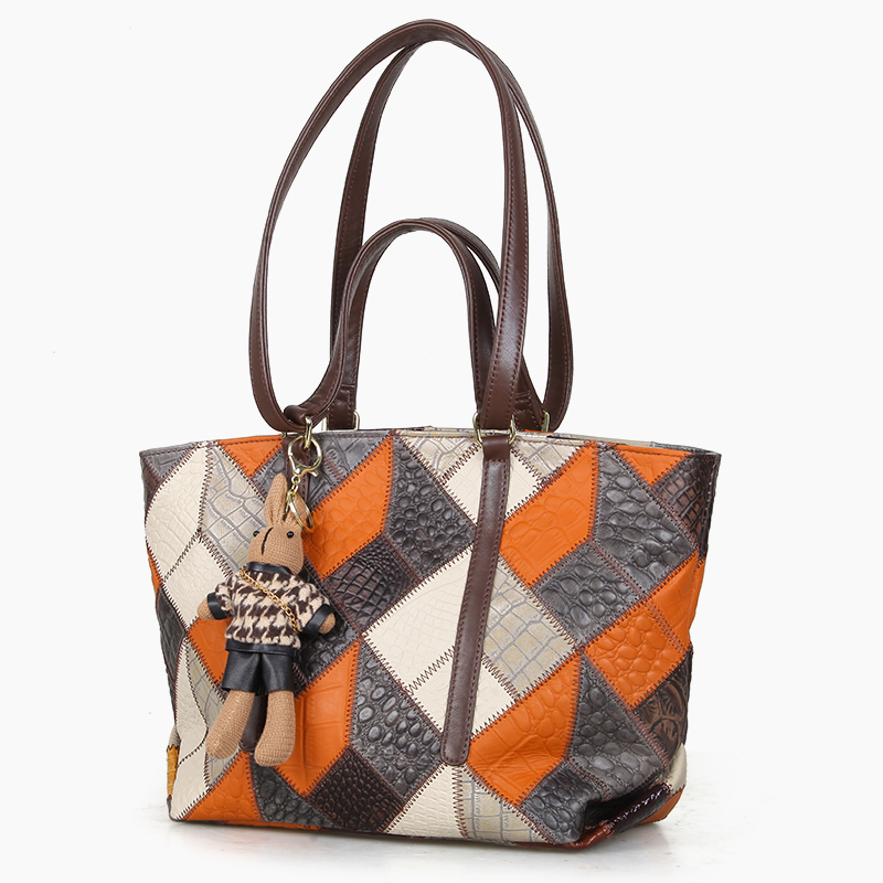 托特包包女式2024新款大容量真皮旅行手提包高级感百搭通勤单肩包 - 图3