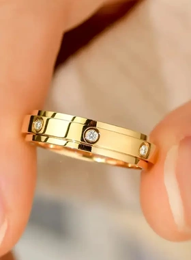 eManco日韩新款热销戒指女不锈钢