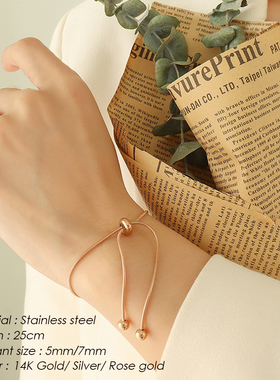 钛钢饰品批发不锈钢手链简约百搭