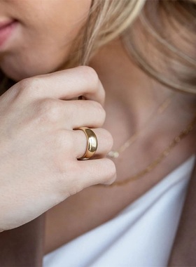 钛钢饰品批发不锈钢戒指简约百搭