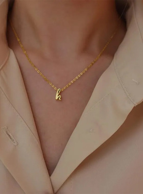 eManco热销26个英文字母小写项链