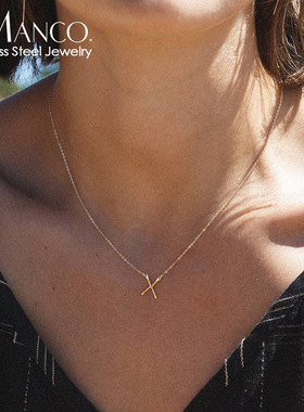 钛钢饰品批发不锈钢项链简约百搭