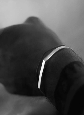 eManco新品18K真金轻奢男士手镯