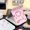 Cute portable folding mirror portable small mirror desktop makeup mirror girls cartoon makeup mirror student dormitory home