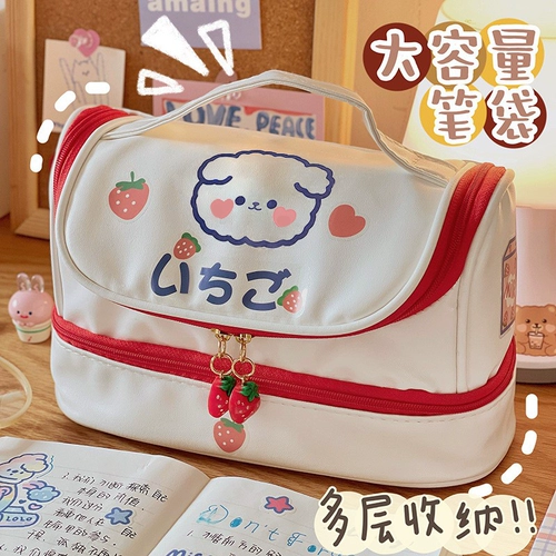 Брендовый вместительный и большой пенал для школьников, милая многослойная сумка-органайзер, популярно в интернете, для средней школы