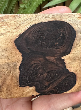 紫光檀瘤疤瘿木把玩件家居摆件