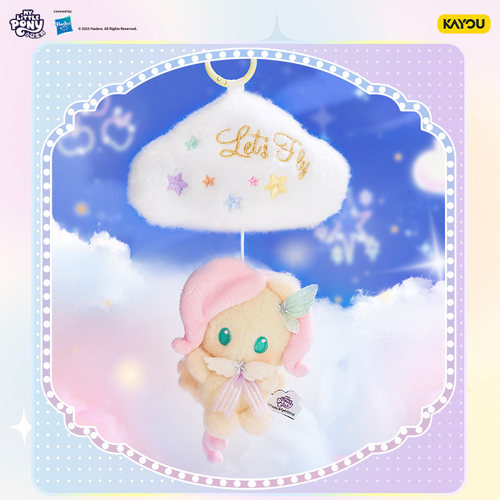 卡游 小马宝莉星愿派对系列云朵八音盒毛绒挂件 官方正版周边玩具 - 图0