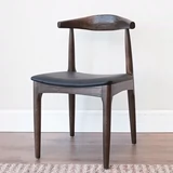 治木工坊 Стул из бычьего рога сплошной деревянный стул простые современные белые восковые деревянные стул для компьютерного стула кресло кресло для залово