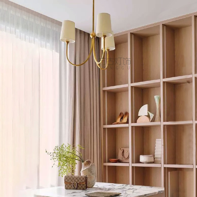 美式简约全铜客厅吊灯轻奢大气酒店餐厅法式复古餐厅卧室书房灯具,淘宝优惠券,粉丝福利购,淘宝优惠卷