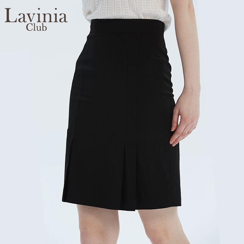 Lavinia Club拉维妮娅新品高腰修身开衩包臀直筒H型半身裙J13Q07 - 图3