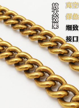 双GG包包链条配件单买粗包带铜包铝高档不褪色链子可拆卸斜挎肩带