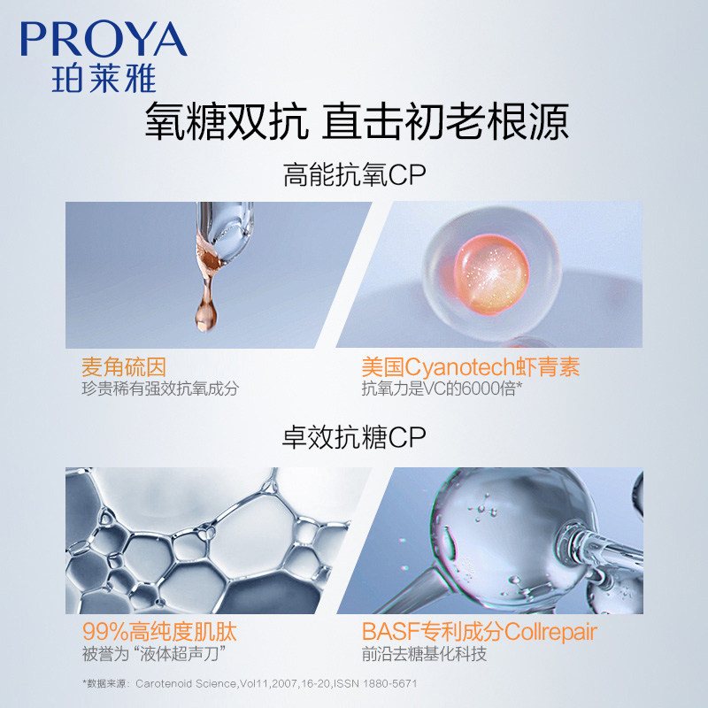 珀莱雅双抗水乳套装紧致补水抗皱 珀莱雅德昂面部护理套装