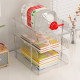 Multi-layer desktop bookshelf acrylic transparent desk storage rack picture book rack office file box dormitory storage rack