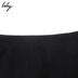 Lily mùa đông mới của phụ nữ thời trang OL đen chia eo váy cao 118400C6609 - Váy chân váy suông Váy