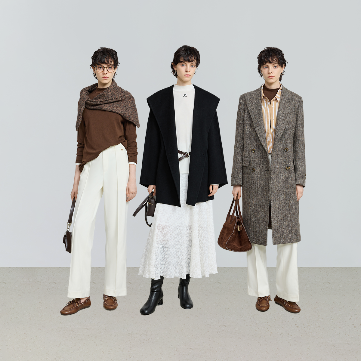 LILY2025冬新款羊毛假两件弹力修身内搭上衣半高领针织打底衫女,淘宝优惠券,粉丝福利购,淘宝优惠卷