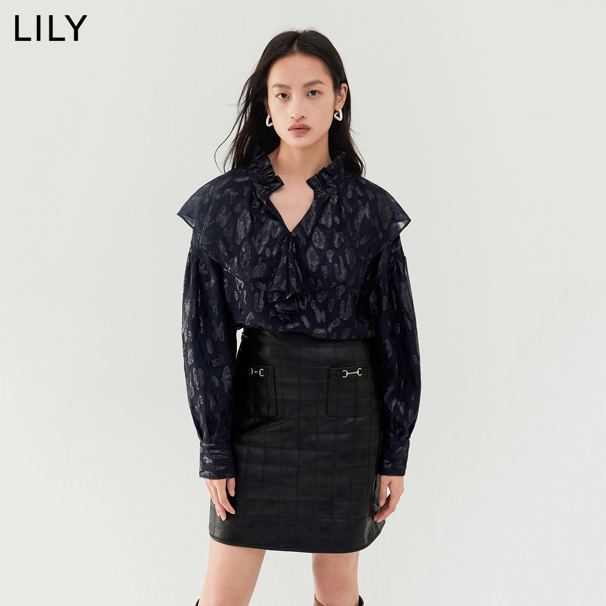  LILY蕾丝衫/雪纺衫