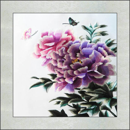 苏绣成品刺绣精品荷花鱼真丝刺绣挂画客厅三联画富贵有余刺绣画 - 图2