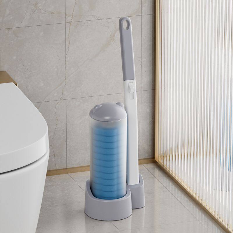 Disposable toilet brush set Bear Ears household wall-mounted brush toilet cleaning no dead ends long handle replacement brush