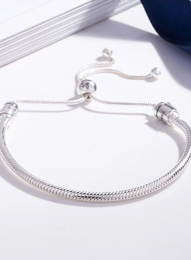 diy纯银串珠手链绳春季新品