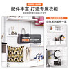 Perforated board wardrobe bedroom metal doorless open simple cloakroom for home rental wrought iron storage rack
