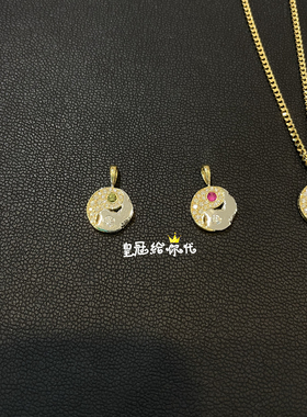 EYEFUNNY阴阳18K金镶钻吊坠