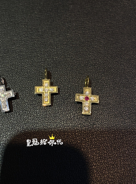 eyefunny十字架18K金钻石吊坠