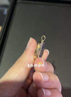 EYEFUNNY18K金碎裂镶钻吊坠