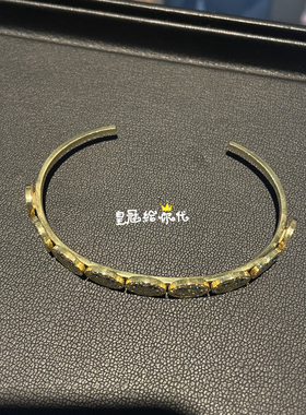 EYEFUNNY绿眼睛镶钻细款开口手镯