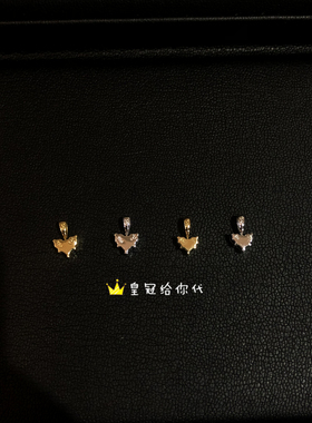 EYEFUNNY钻石18K金桃心吊坠