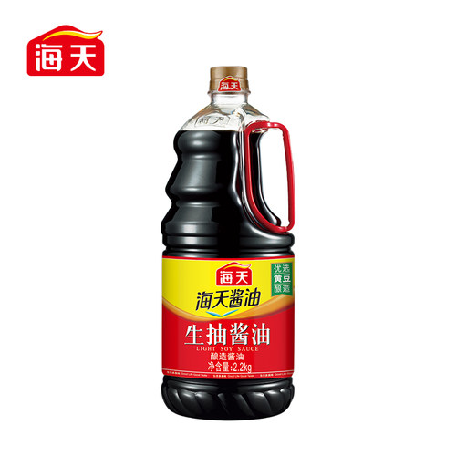 【新客专享】海天生抽酱油2.2kg酿造酱油炒菜凉拌提鲜凉拌调味 - 图0
