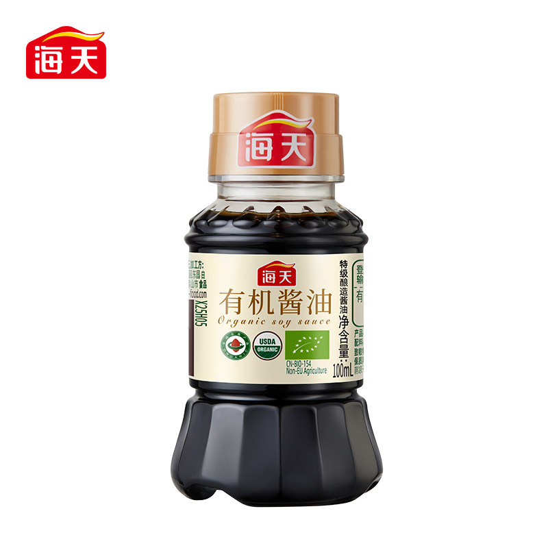 【天猫U先】海天有机酱油100ml 非转基因黄豆特级酿造生抽酱油