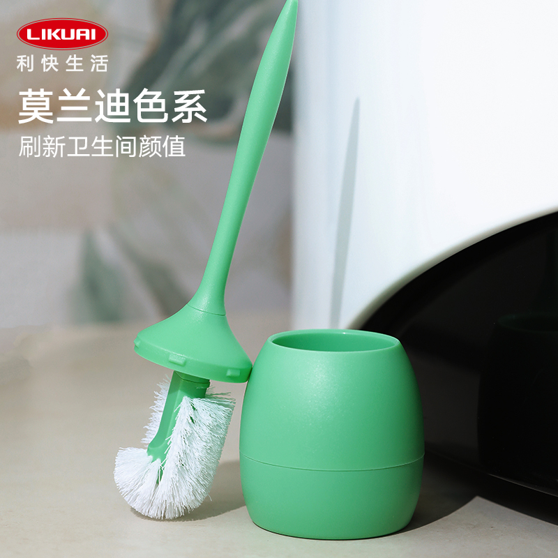 利快马桶刷家用厕所卫生间清洁厕刷子卫浴免打孔创意水滴形便池刷 - 图0