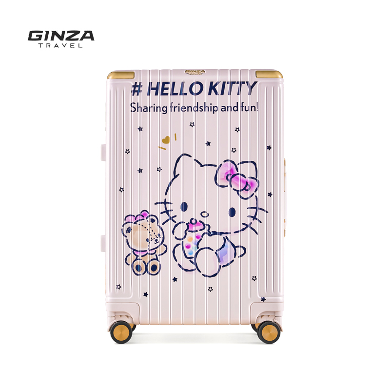 银座xhellokitty正版联名女行李箱 银座箱包旅行箱