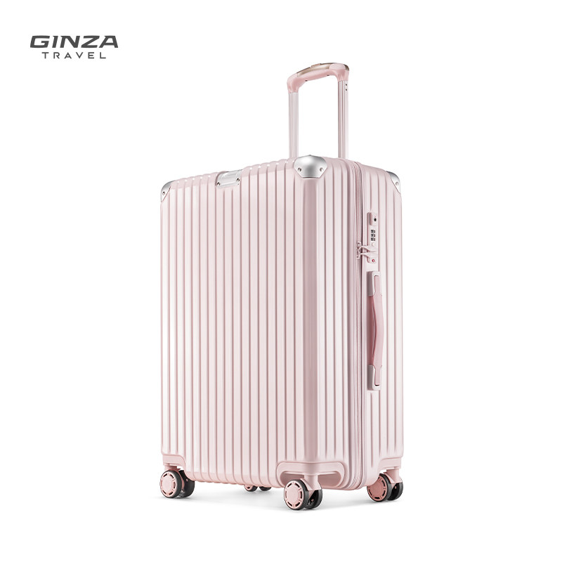 银座女拉链男流行色20寸拉杆箱 银座箱包旅行箱