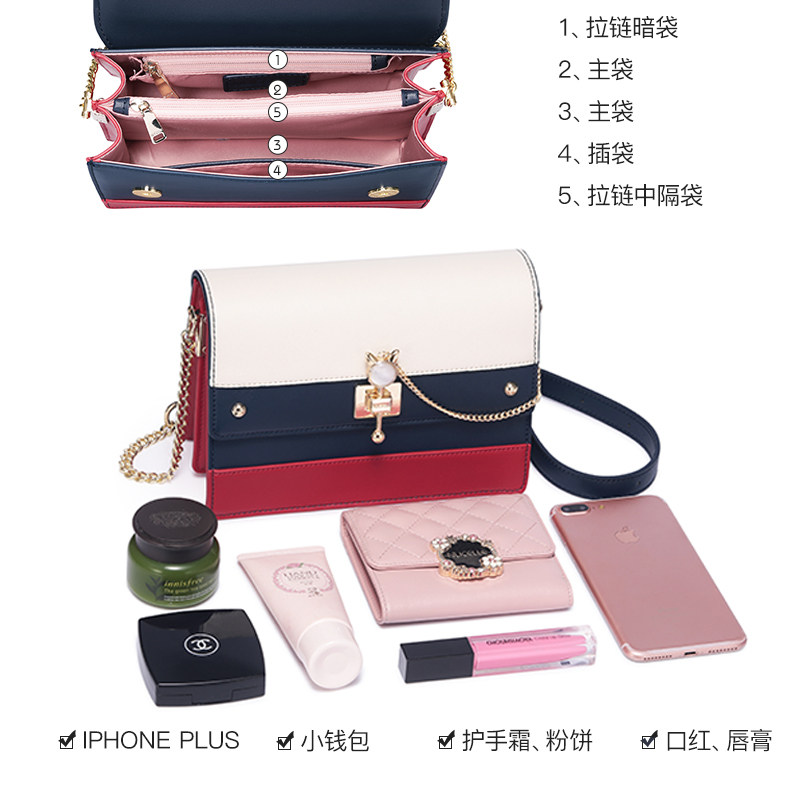 纽芝兰女士新款2020潮百搭ck单肩包 纽芝兰箱包女士包袋