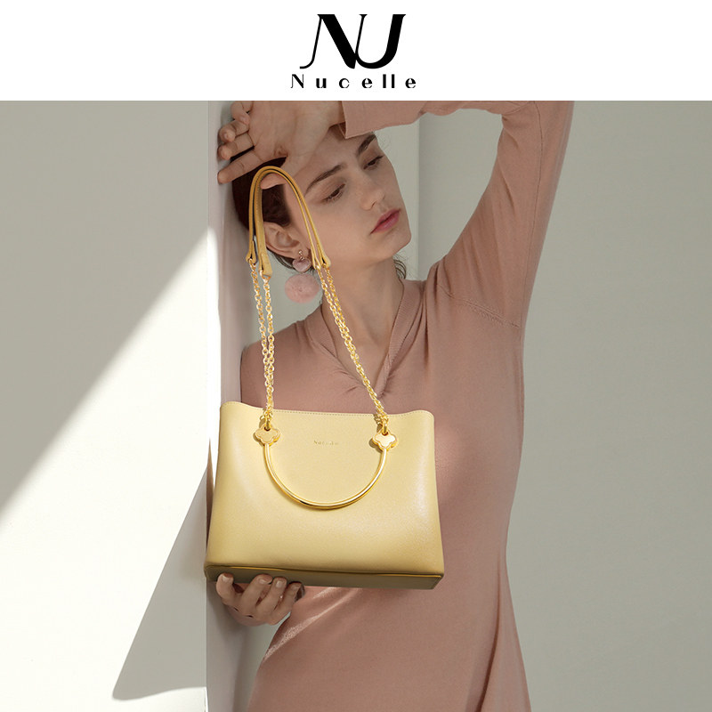 纽芝兰白色女士2022新款高级手提包 纽芝兰箱包女士包袋