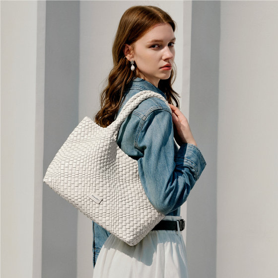 NU New Zhilan Zhiqu Tote Bag 2026 New Women's Large Capacity Commuting Shoulder Handbag Handwoven Bag
