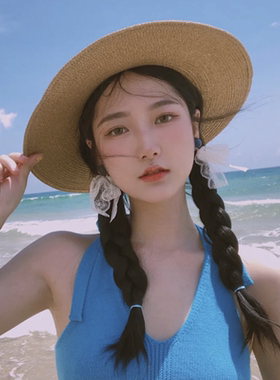 出游平顶帽女时尚欧美复古夏