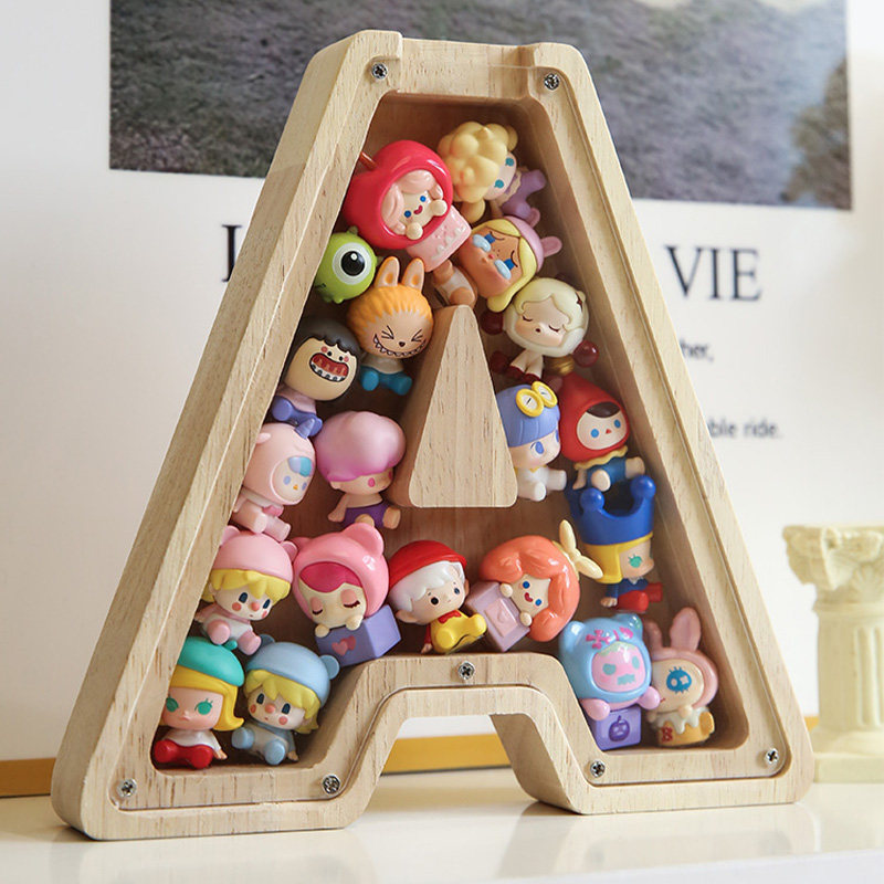 萌粒收纳字母相框迷你公仔收纳盒小摆件松松叠叠乐手办盲盒展示架,淘宝优惠券,粉丝福利购,淘宝优惠卷