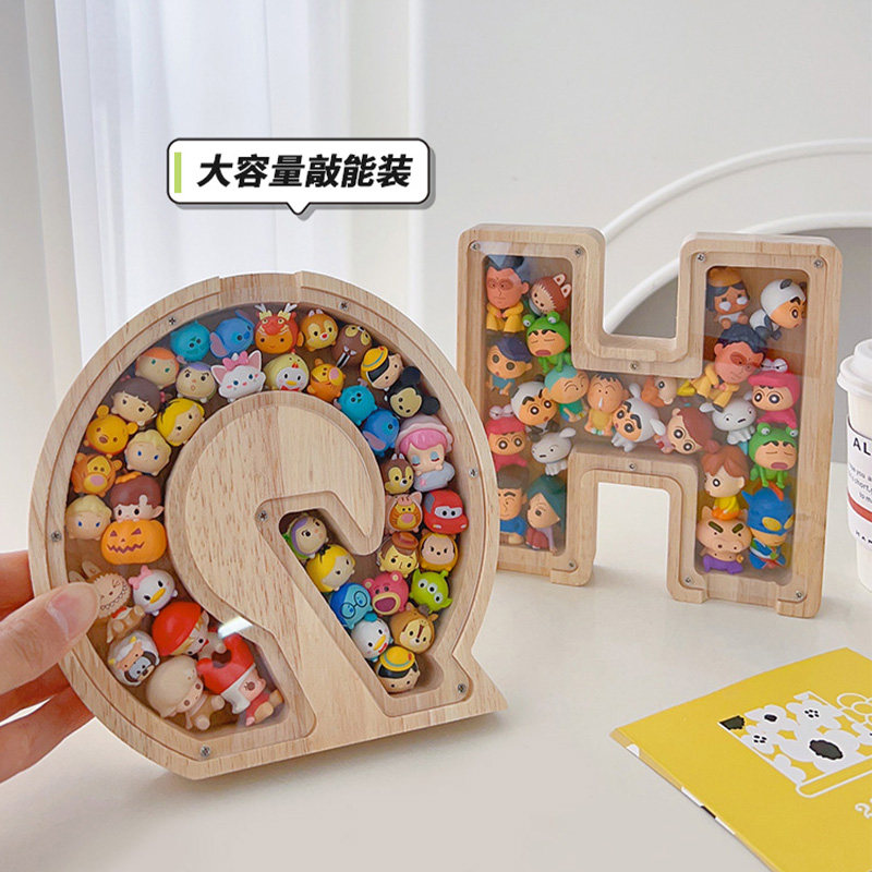 萌粒收纳字母相框迷你公仔收纳盒小摆件松松叠叠乐手办盲盒展示架,淘宝优惠券,粉丝福利购,淘宝优惠卷