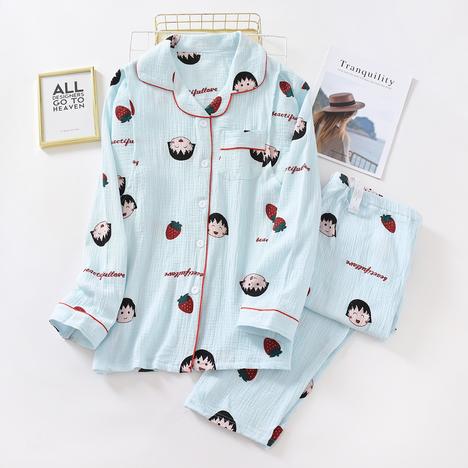 月子服夏季6月份产后坐月纯棉睡衣 月子服夏薄款产后家居服套装